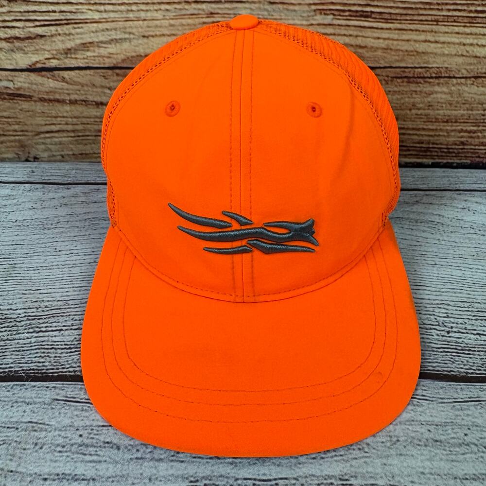 Sitka Gear Orange Icon Logo Snapback Hat